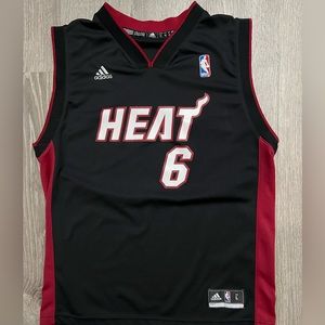 Lebron James Miami Heat Adidas Kids Jersey Large